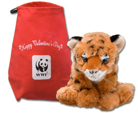 valentine tiger plush